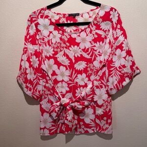West Kei Women’s Front-Tie Floral Blouse - Size M